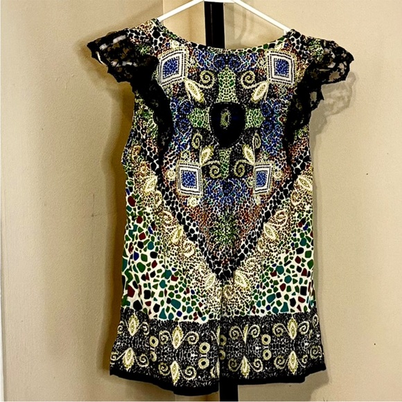 Colorful Patterned Women's Tunic - Picture 5 of 6